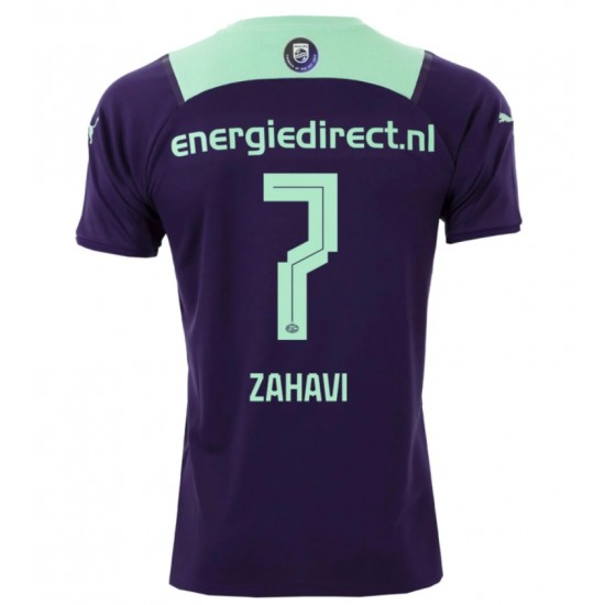 Camisola PSV Eindhoven Eran Zahavi 7 Equipamento Segundo 2021-2022 Manga Curta
